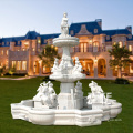 Large Outdoor Natural Stone Modern Water Marble Fountain Statue